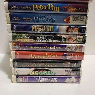 10 Disney VHS movies (Opened)-Item #344