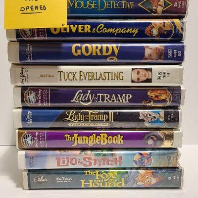 10 Disney VHS movies (Opened)-Item #345