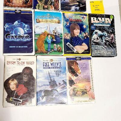 10 Assorted VHS movies (Opened)-Item #346