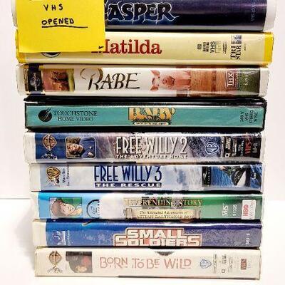 10 Assorted VHS movies (Opened)-Item #346