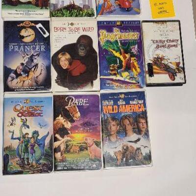 10 Assorted VHS movies (Opened)-Item #347