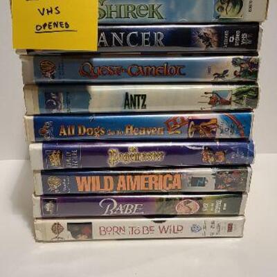 10 Assorted VHS movies (Opened)-Item #347