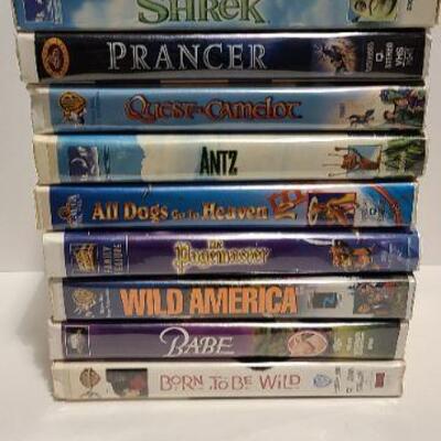 10 Assorted VHS movies (Opened)-Item #347