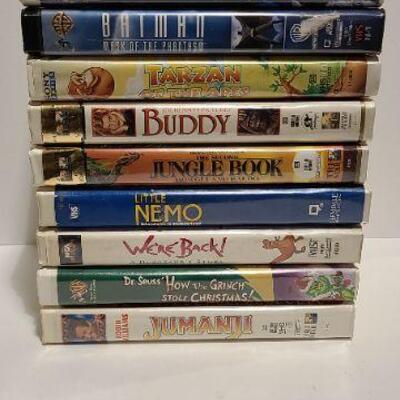 10 Assorted VHS movies (Opened)-Item #348