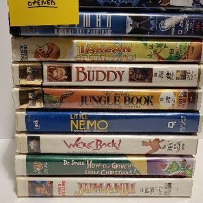 10 Assorted VHS movies (Opened)-Item #348