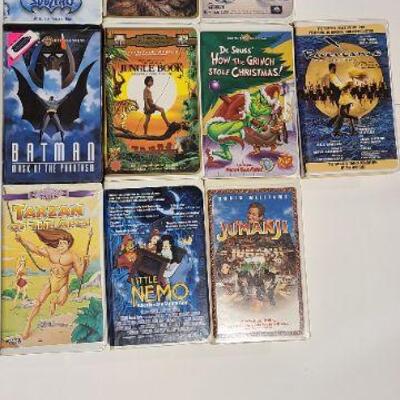 10 Assorted VHS movies (Opened)-Item #348