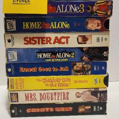 10 Assorted VHS movies (Opened)-Item #349