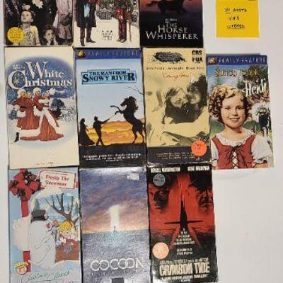 10 Assorted VHS movies (Opened)-Item #350