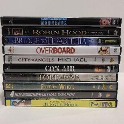 10 Assorted DVDs (Opened)- Item #356