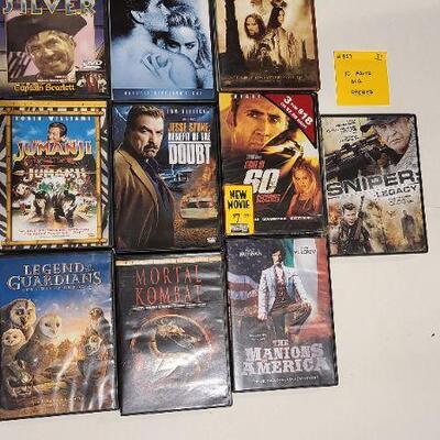10 Assorted DVDs (Opened)- Item #357