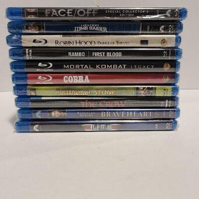 10 Assorted Blu-rays (Sealed)- Item #358