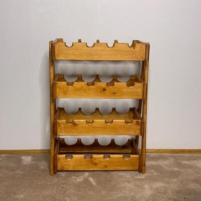 Solid Wood Wine Rack