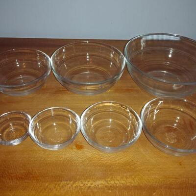 Duralex - 7 Nesting glass bowls