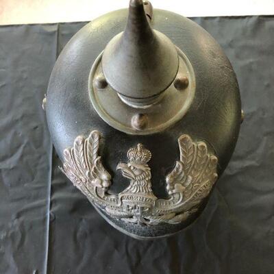 WWI Original German Prussian Infantry Pickelhaube Spiked Helmet marked Berlin 1916