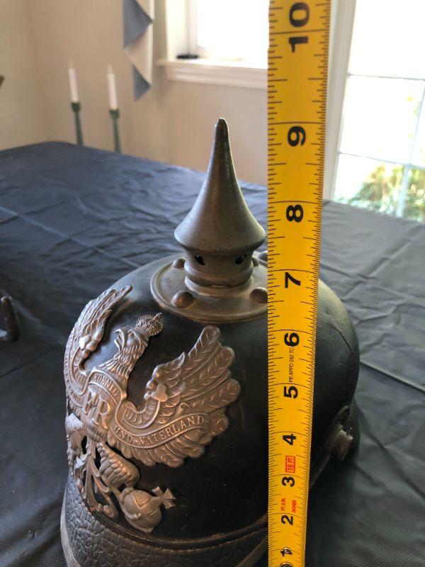 Sold at Auction: GERMAN WWI-ERA SPIKE PICKELHAUBE HELMET