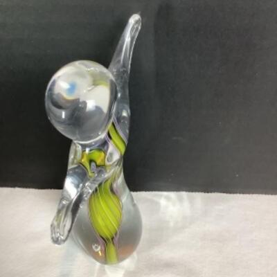 N - 219 FRIEND Hand Blown Glass Figure. From Schmidt Rhea Glass Studio