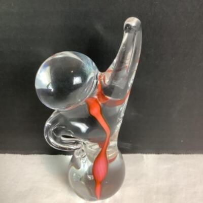 N - 220 ATTITUDE Hand Blown Glass Figure by Schmidt Rhea Studio