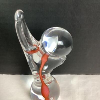 N - 220 ATTITUDE Hand Blown Glass Figure by Schmidt Rhea Studio