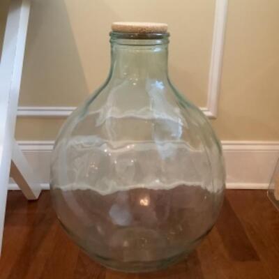 N - 226  Oversized Glass Jar with Cork Stopper 