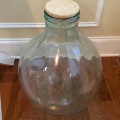N - 226  Oversized Glass Jar with Cork Stopper 