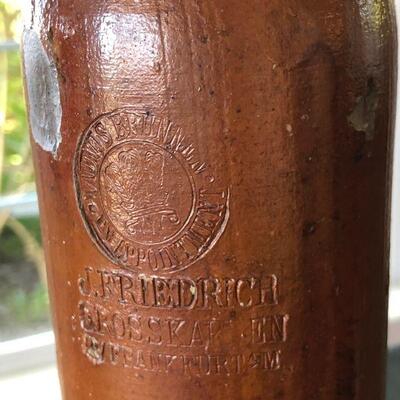 Antique 1800s Taunus Brunnen By Appointment J Friedrich Grosskarben Frankfurt German Mineral Water Jug