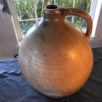 Antique Large Stoneware 16 Inch Jug