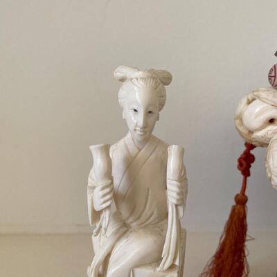 Lot 108 - Ivory Colored Asian Art