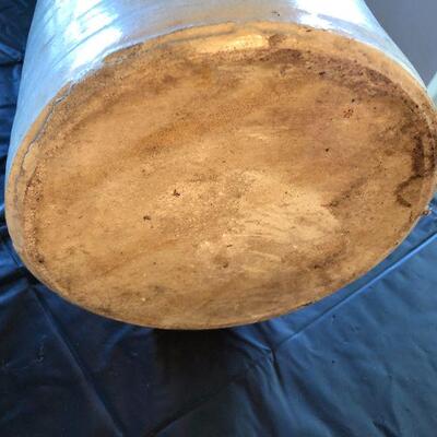 Antique Large 2 Liter Stoneware Lidded Container Storage Jug