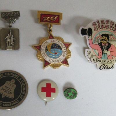 Vintage Lapel/Tie Pins and a Bell Systems Medallion