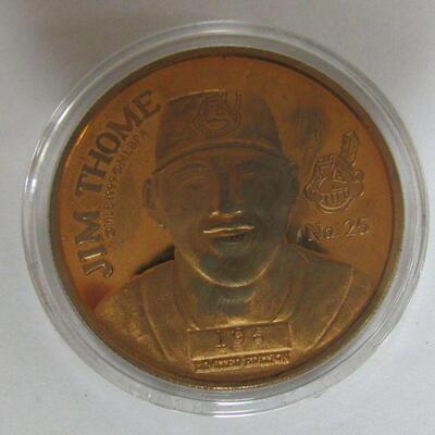 Cleveland Indians 1999 Season Jim Thome #196 Lt Ed Bronze Round 