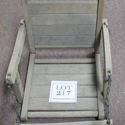 Antique Child's Wood Swing for Over the Tree Branch or Swing Set Too Cute!