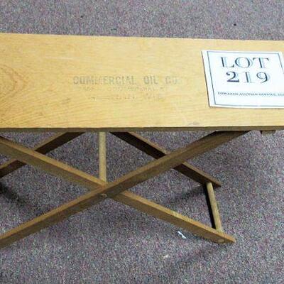 Child's Wooden Ironing Board Advertising Commercial Oil Company 