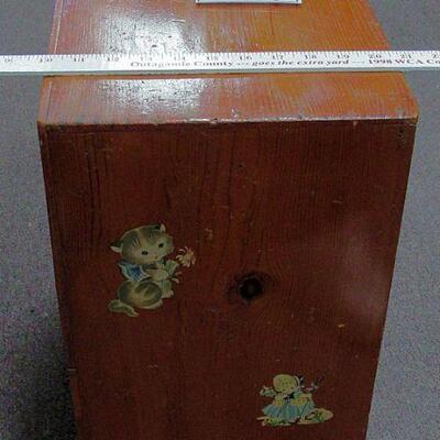 Adorable Small Child's Open Dresser With Bar for Hanging Clothes and Open Drawers