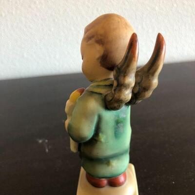 Antique Hummel Heavenly Angel Boy Holding Candle with Full Bee Stamp