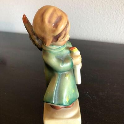 Antique Hummel Heavenly Angel Boy Holding Candle with Full Bee Stamp