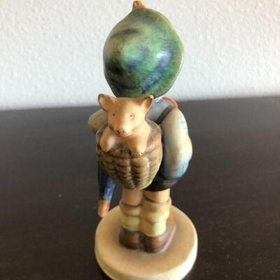 Antique Hummel Goebel 198 Home From Market Figurine Full Bee Stamp and W Goebel Signature
