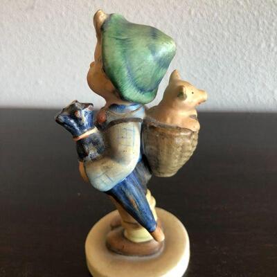 Antique Hummel Goebel 198 Home From Market Figurine Full Bee Stamp and W Goebel Signature
