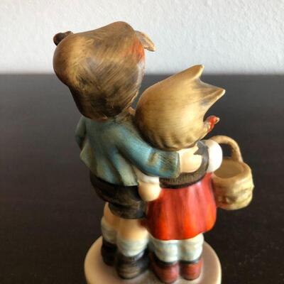 Antique Hummel Goebel 94 3/0 Surprise Girl and Boy with Baskey