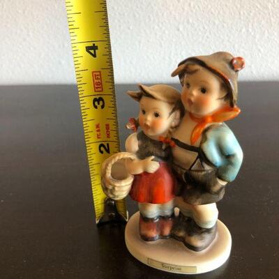 Antique Hummel Goebel 94 3/0 Surprise Girl and Boy with Baskey