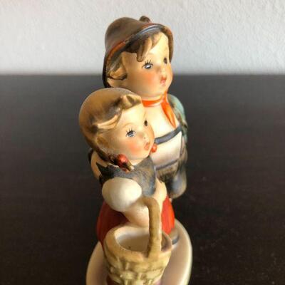 Antique Hummel Goebel 94 3/0 Surprise Girl and Boy with Baskey