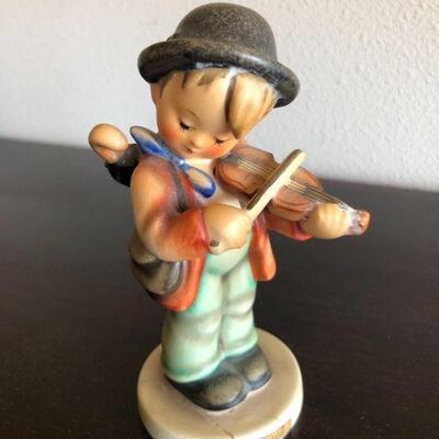 Antique Hummel The Little Fiddler Boy Playing Violin