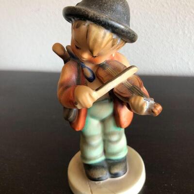 Antique Hummel The Little Fiddler Boy Playing Violin