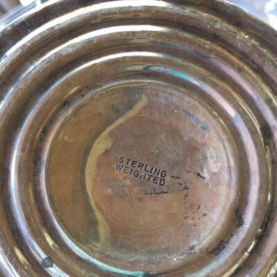 Antique Sterling Silver Candle Holders Napkin Rings and Webster Le Pierre Bowls