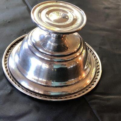 Antique Sterling Silver Candle Holders Napkin Rings and Webster Le Pierre Bowls