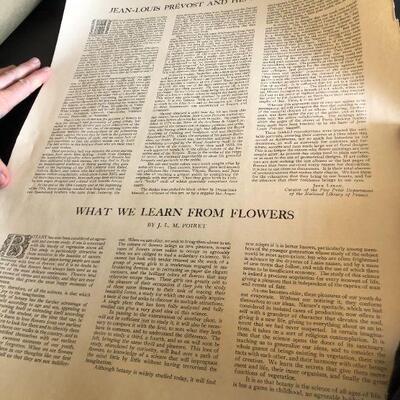 1945 Jean Louis Prevost Bouquets Paris Etching Society Two Vibrant Floral Prints in Original Sleeve