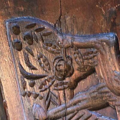 Pair of Vintage Carved Wood Block Wall Art Horse and Horseback Rider