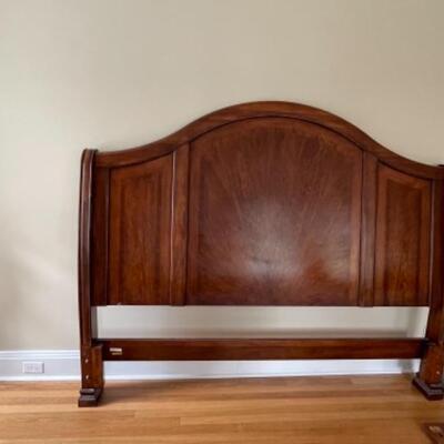 King wood bed frame 