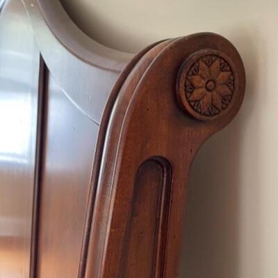 King wood bed frame 
