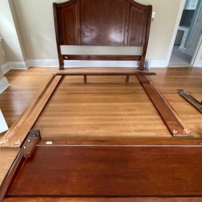 King wood bed frame 