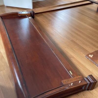 King wood bed frame 